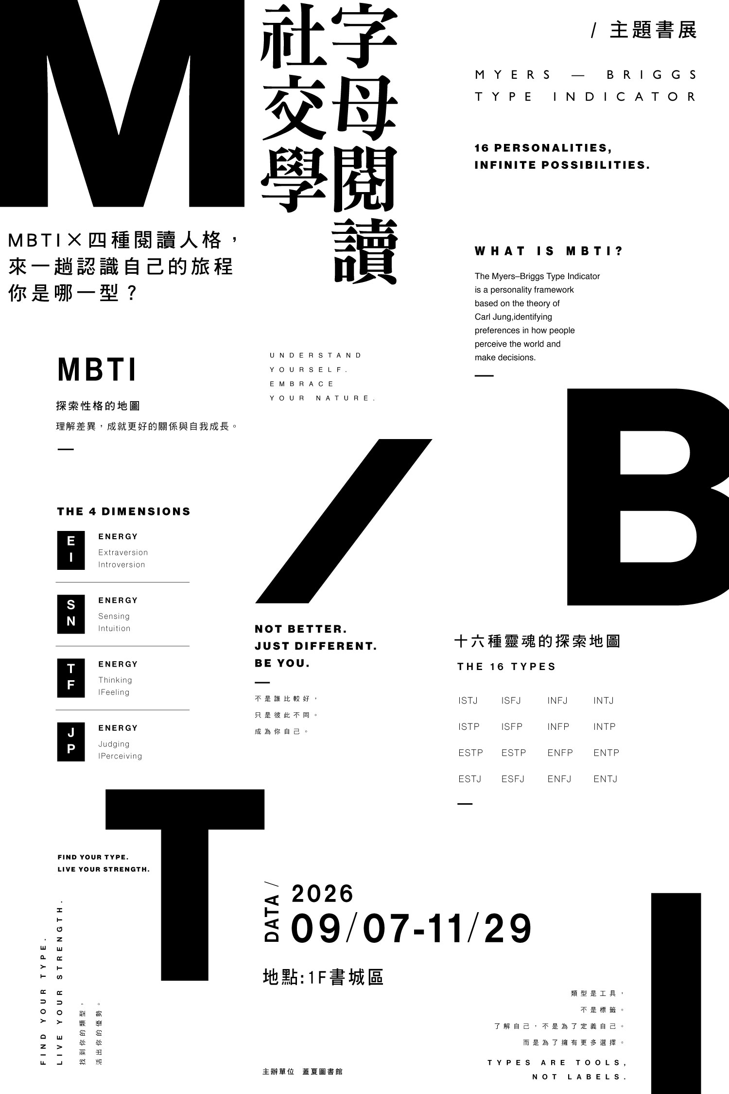 十六種靈魂的探索地圖 : MBTI × 四種閱讀人格(另開新視窗)